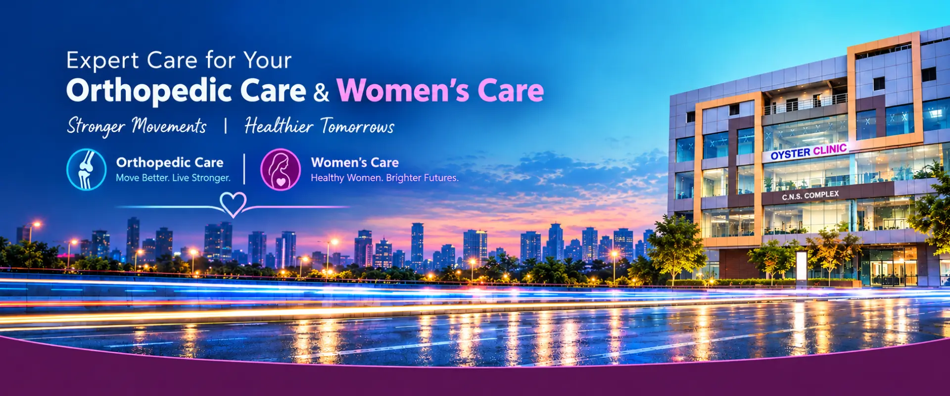 Oyster Multi Speciality Clinic - Website Banner